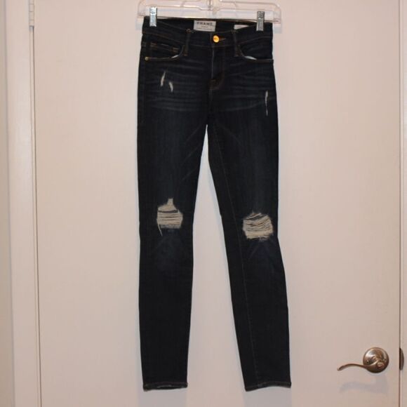 FRAME Le Skinny de Jeanne  pembrige grove Jeans Women's Size 24 - Picture 2 of 12